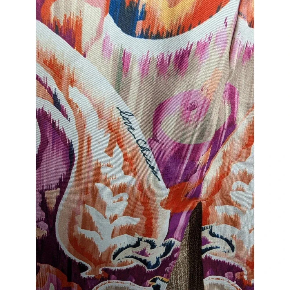 Chicos Satin Duster Kimono Cardigan Size 1 Medium